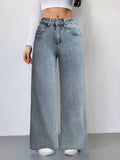 Wide Leg High Waist Jeans