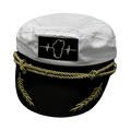 The Heartbeat Brand Tahoe Capitans Hat — Black / White — main product shot