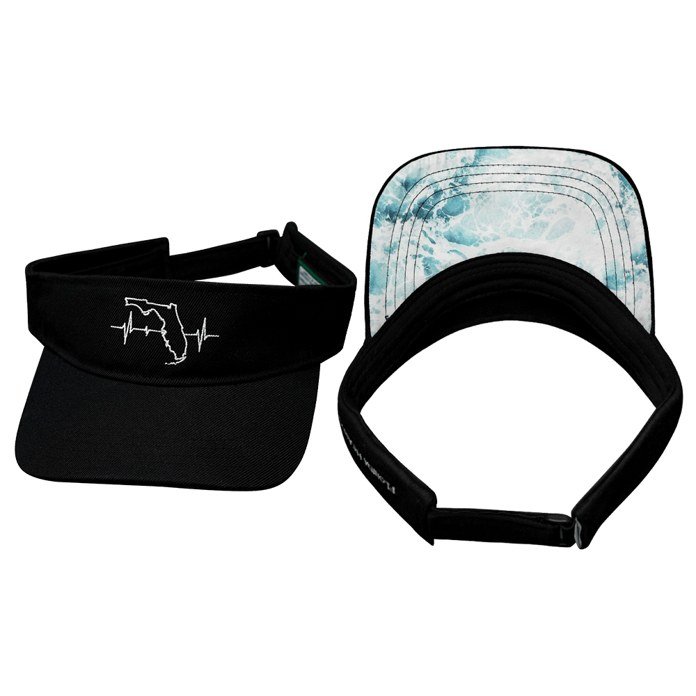 Florida Visor Hat — Black