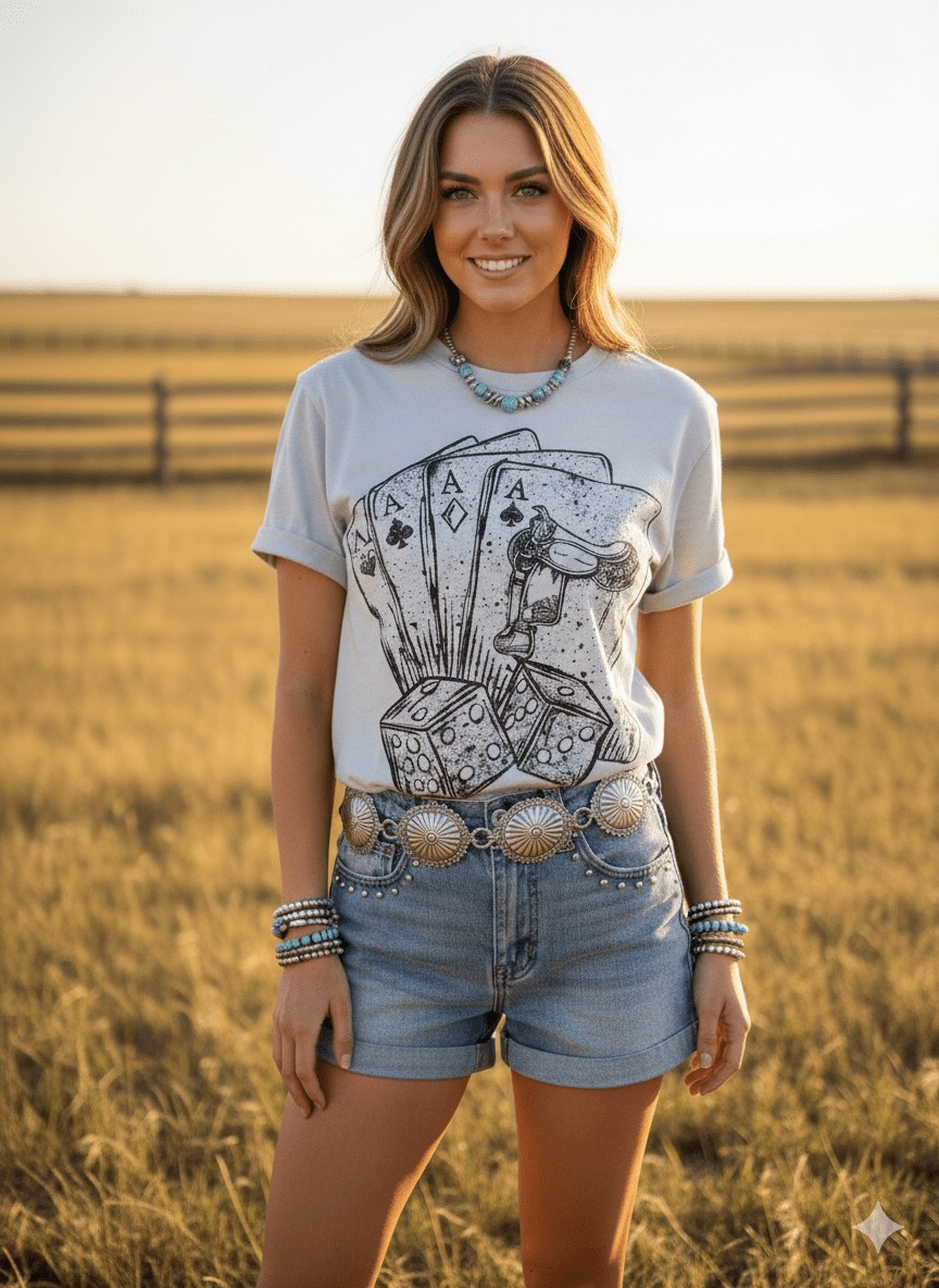 Wild Junkie Aces And Dice Graphic Tee — graphic tees category context