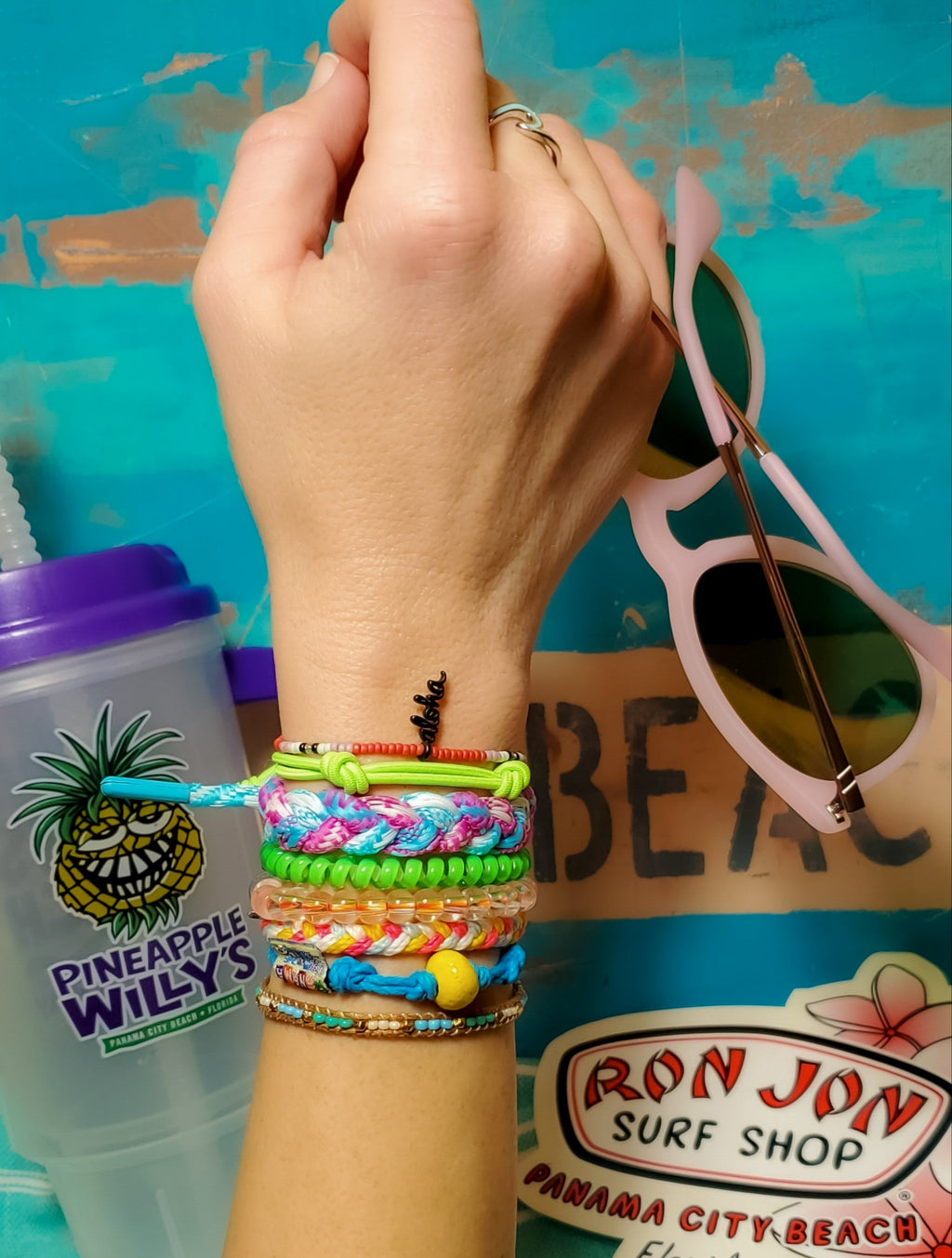 Earth Bands Florida State — Earth Bands branding close-up
