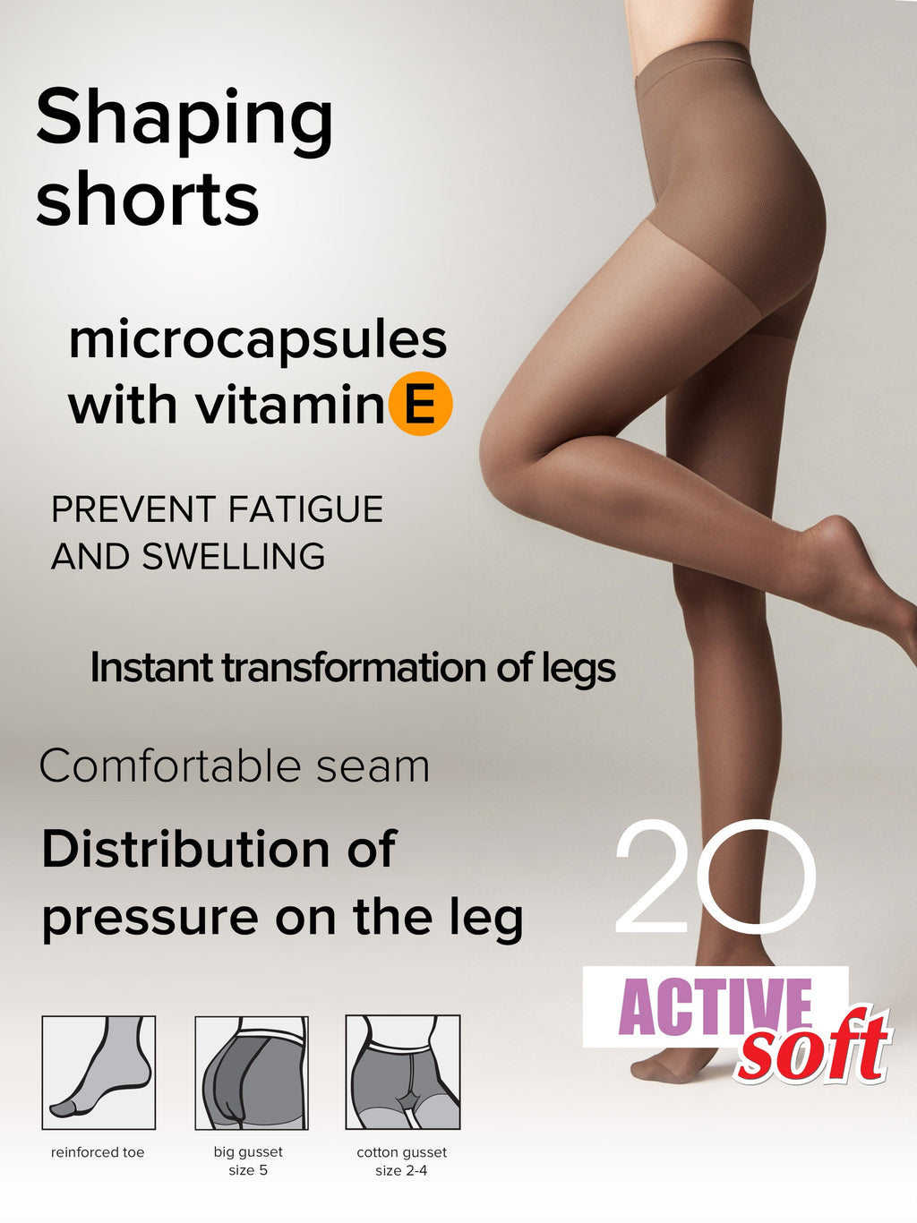 TheRanok.com Tights Conte Active Soft 20 Den - Shaping Support with Vitamin E — lifestyle context