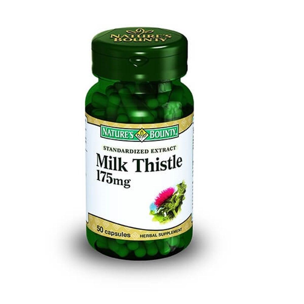 Nature's Bounty Milk Thistle Supplement - 175 mg Silymarin Capsules for Liver Support