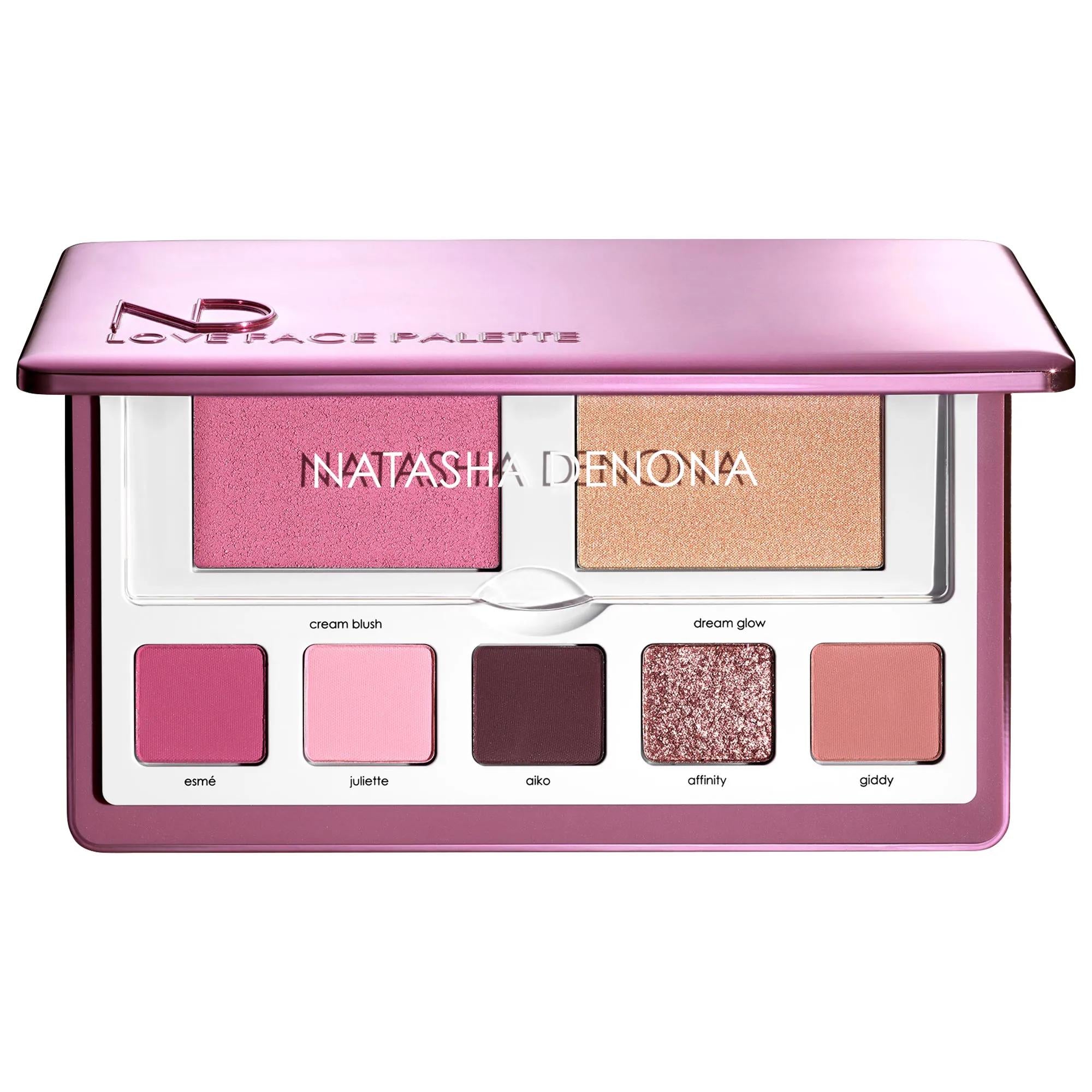 Love Face Eyeshadow & Cheek Essential Palette - Cruelty-Free Makeup Palette with Creamy Matte & Metallic Finishes