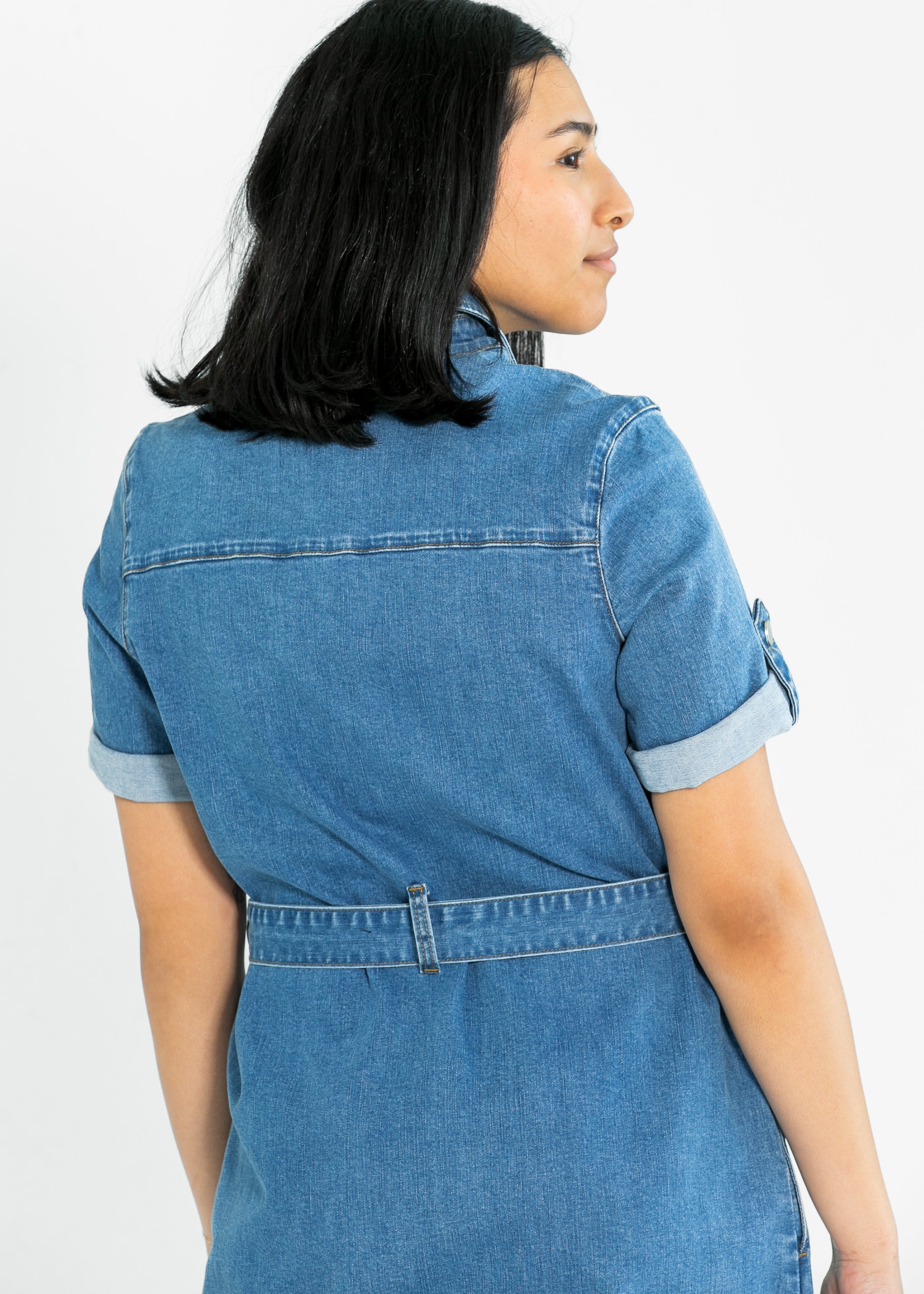 Inherit Co. Ada Denim Midi Dress - FINAL SALE — alternative angle