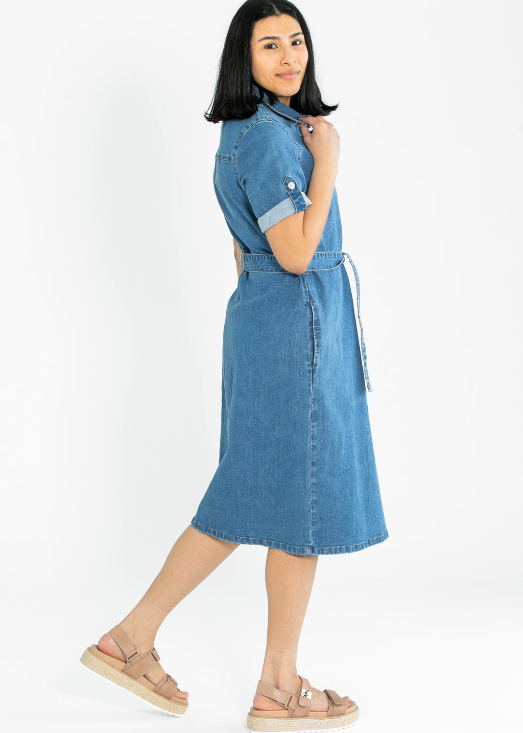 Inherit Co. Ada Denim Midi Dress - FINAL SALE — main product shot