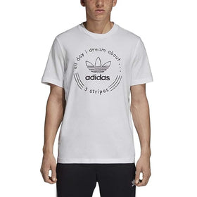 adidas Men's Originals Hand Drawn T-Shirt  - White