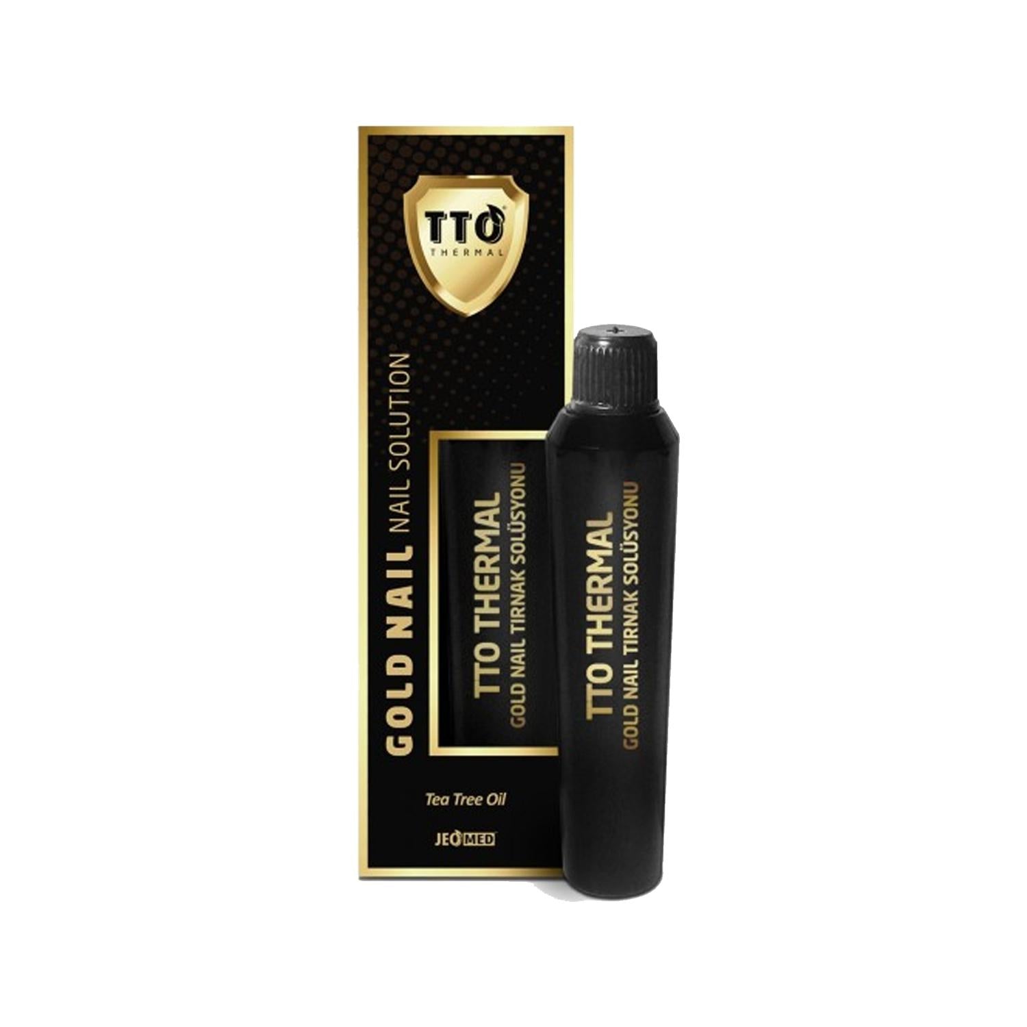TTO Thermal Gold Nail Solution 15ml - Luxurious Nail Care Experience
