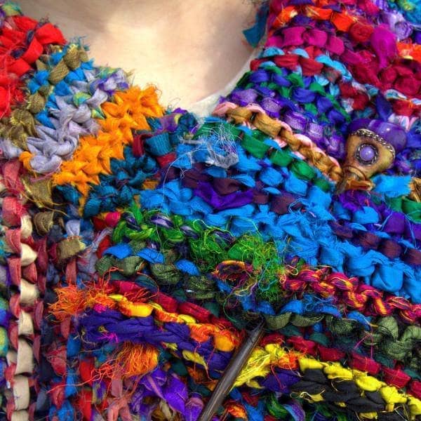 Darn Good Yarn Adventure Cardi At The Bahamas Kit — construction detail