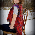 Darn Good Yarn Darn Good Yarn Adventure Cardi Banana Fiber Yarn Kit — Darn Good Yarn branding close-up