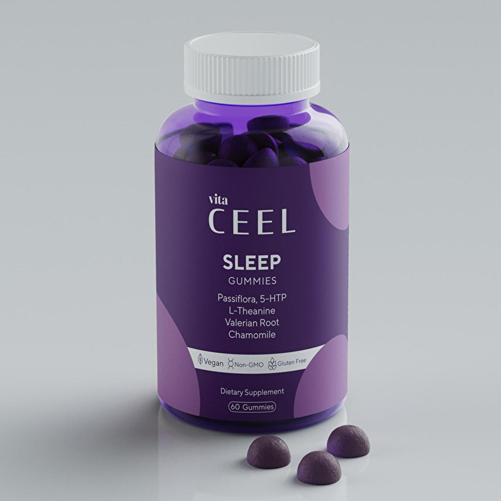 Vita Ceel Vegan Gummies: Natural Herbal with Passiflora, L-Theanine & Chamomile - Non-Habit Forming