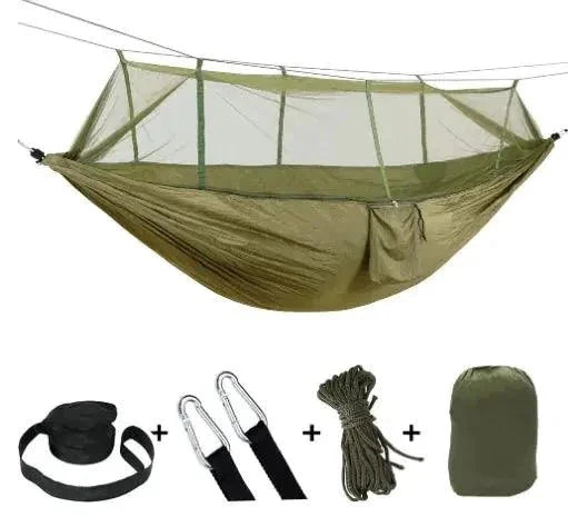 Bug-Free Camp Hammock: Ultimate Peace from Insects - Durable 210T Nylon Fabric