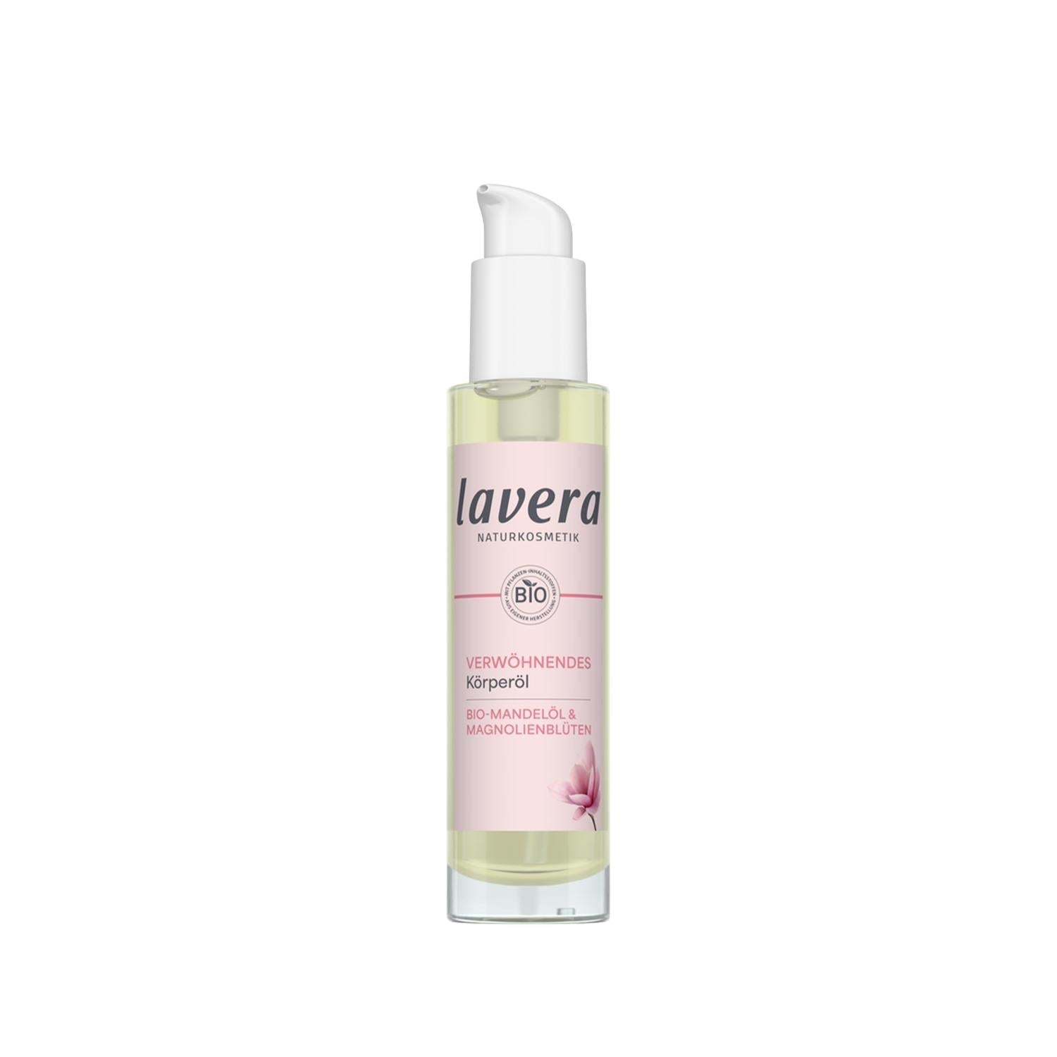 Lavera Indulgent Body Oil 100ml: Natural Moisturizing Oil for Dry Skin | Luxurious VŸcut Ya_õ for Soft, Smooth Skin