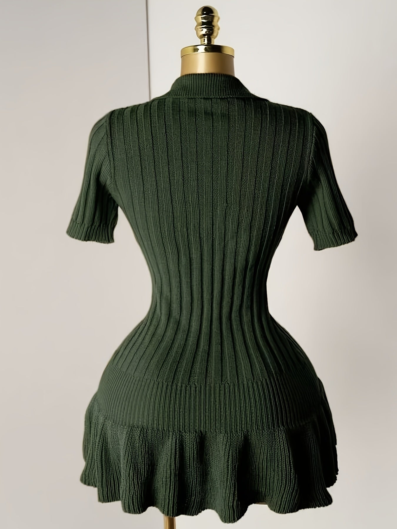 MyClosetAid Short Sleeve Sweater Dress — detail close-up
