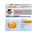 Doppelherz Kollagen 10.000 Plus: High-Dose Hydrolyzed Collagen Drink for Joint Health & Skin Elasticity - Raspberry, Elderberry & Grape Flavor (30 Flacons)