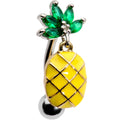 BodyCandy Green CZ Gem Princess Pineapple Top Mount Belly Ring — main product shot