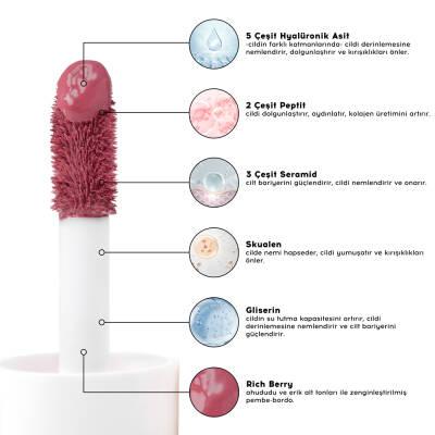Cream Co. Glow Tint: Hyaluronic Acid Lip, Cheek & Eye Tint - Radiant Color, Deep Hydration, Natural Makeup Look, Long Lasting Formula - 502 Rich Berry