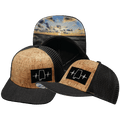 The Heartbeat Brand Alabama Hat - Baseball Hat Fit - Cork - Charcoal - Trucker Mesh — main product shot