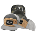 The Heartbeat Brand Alabama Hat - Flat Bill - Cork - Gray / Charcoal - Jersey Mesh — main product shot