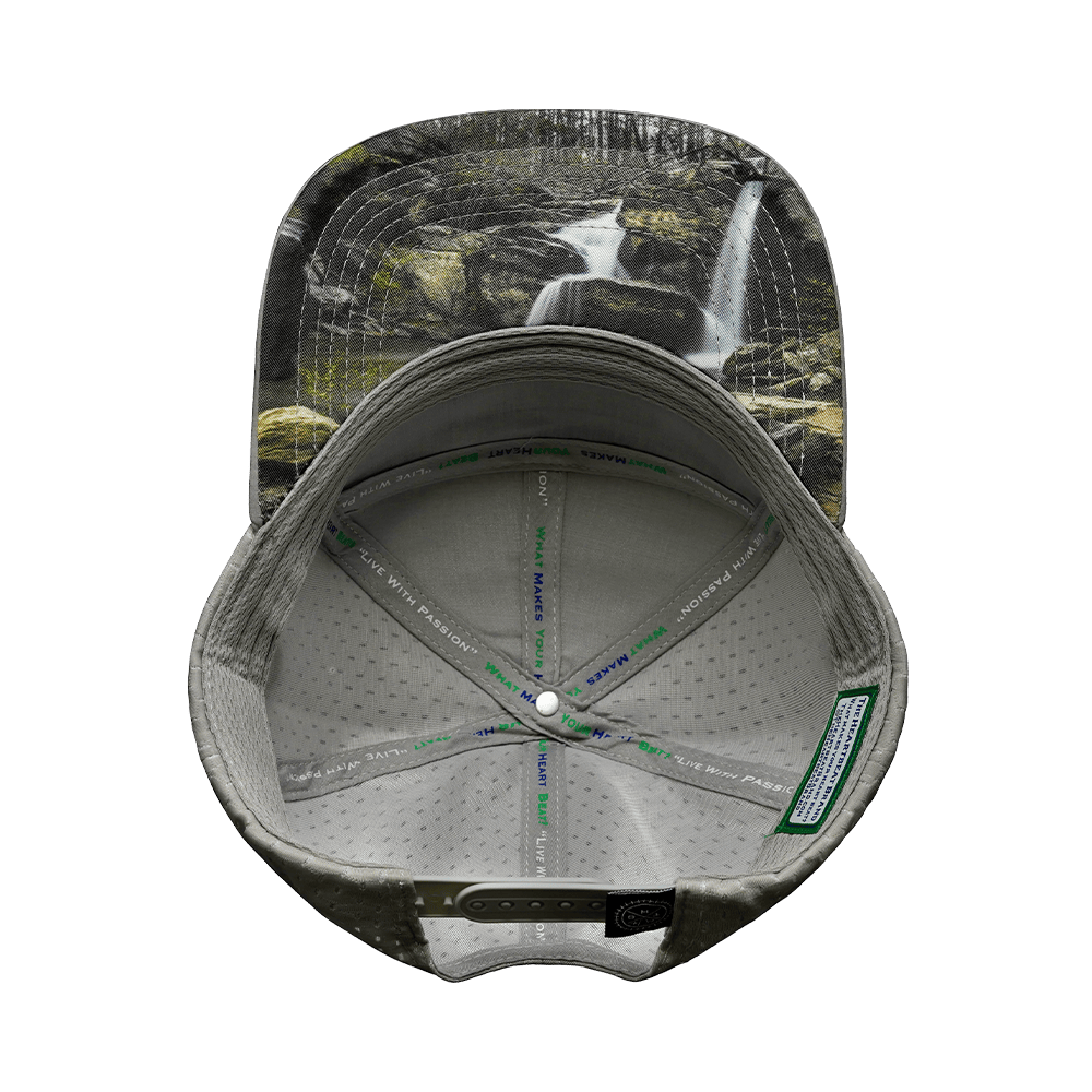 The Heartbeat Brand Alabama Hat - Flat Bill - Cork - Gray / Charcoal - Jersey Mesh — alternative angle