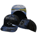 The Heartbeat Brand Alabama Hat - Flat Bill - Navy Camo / Black - Laser Mesh — main product shot