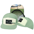 The Heartbeat Brand Alabama Hat - Flat Bill - Sage / Cream - Laser Mesh — main product shot