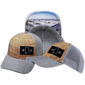 The Heartbeat Brand Alabama Hat - Low Profile - Cork - Heather Gray / Gray - Trucker Mesh — main product shot