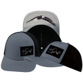 The Heartbeat Brand Alaska Baseball Hat — Gray Blue / Black — main product shot