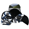 The Heartbeat Brand Alaska Dad Hat — Camo / White / Gray / Blue / Black / Soft Trucker Mesh — main product shot