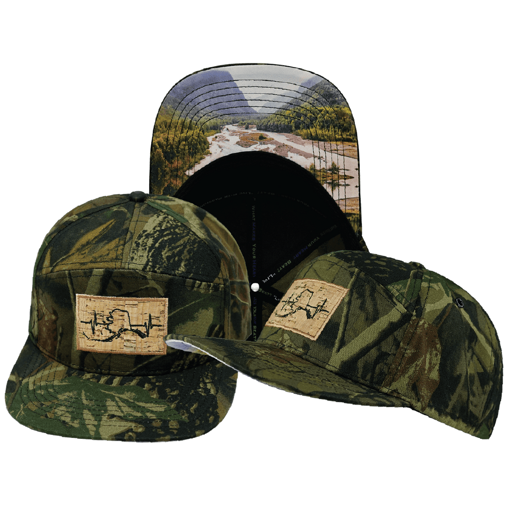 Alaska Hat - Flat Bill - Fall Tree Camo - Fabric Back
