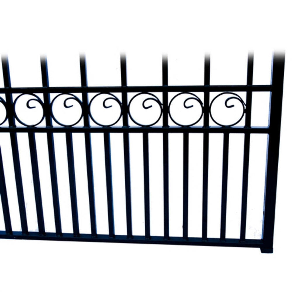 [12-18FT] Heavy-Duty Paris-Style Steel Premium Dual-Swing Driveway Gate (SAK97031) – SAKSBY WHOLESALE, view 11