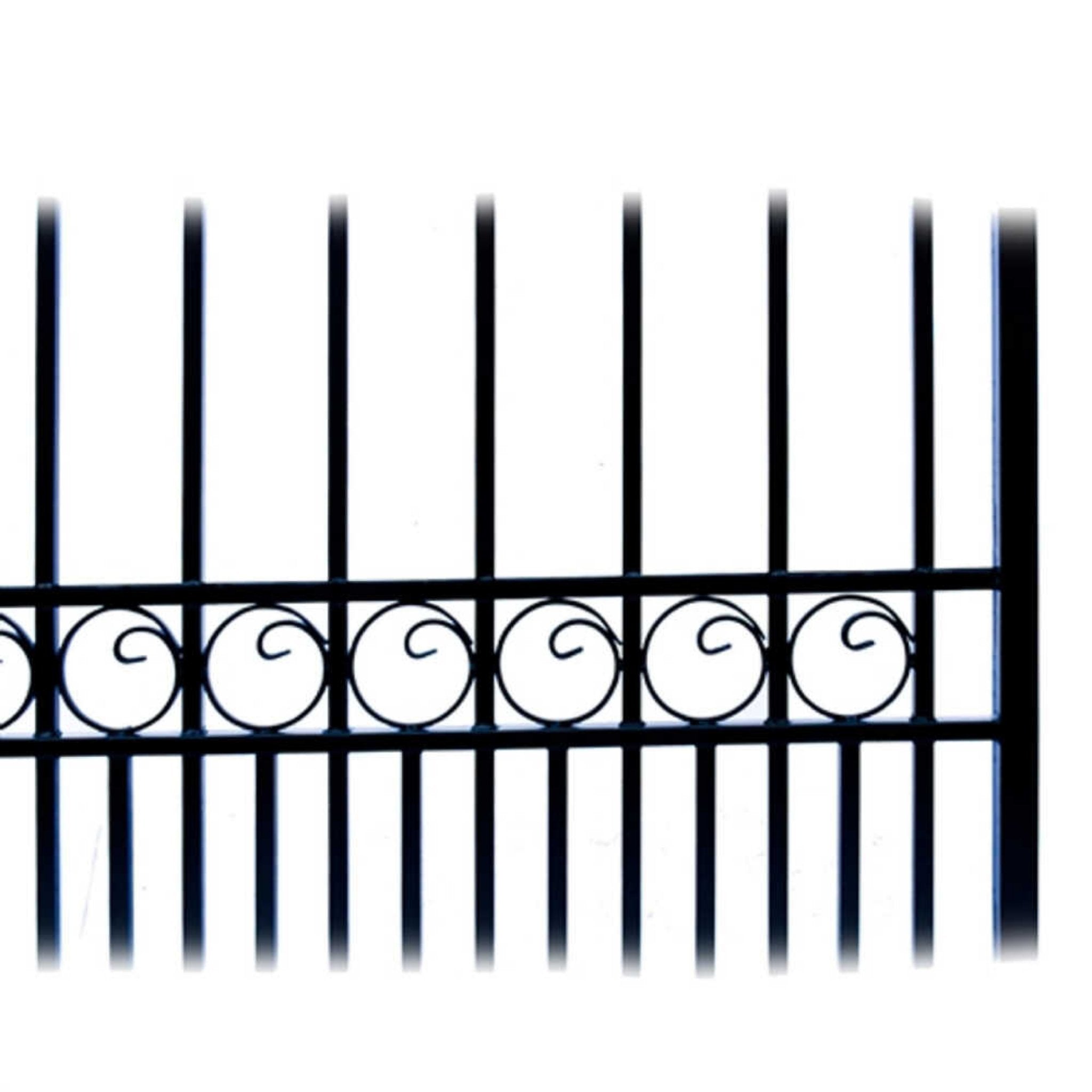 [12-18FT] Heavy-Duty Paris-Style Steel Premium Dual-Swing Driveway Gate (SAK97031) – SAKSBY WHOLESALE, view 12