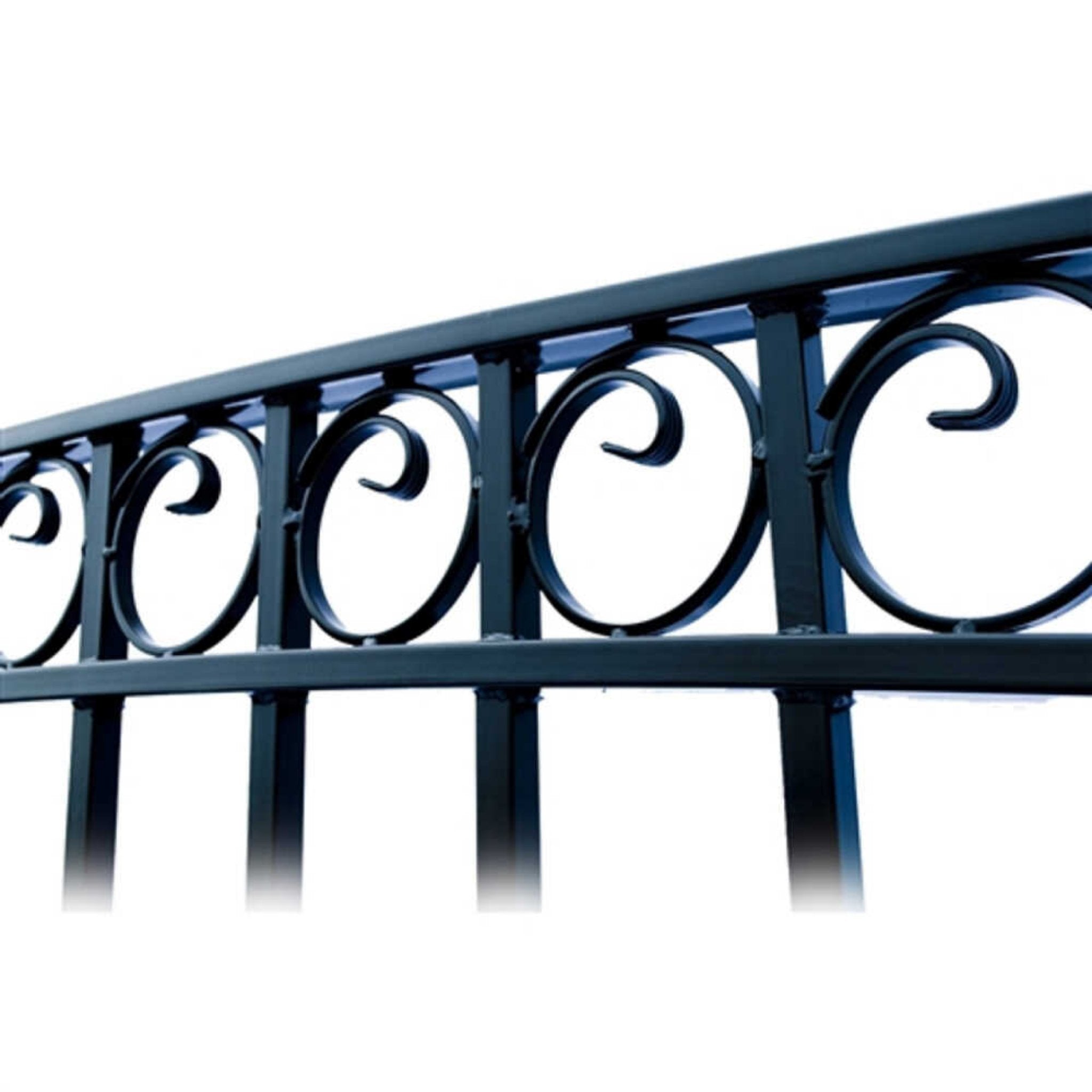 [12-18FT] Heavy-Duty Paris-Style Steel Premium Dual-Swing Driveway Gate (SAK97031) – SAKSBY WHOLESALE, view 15