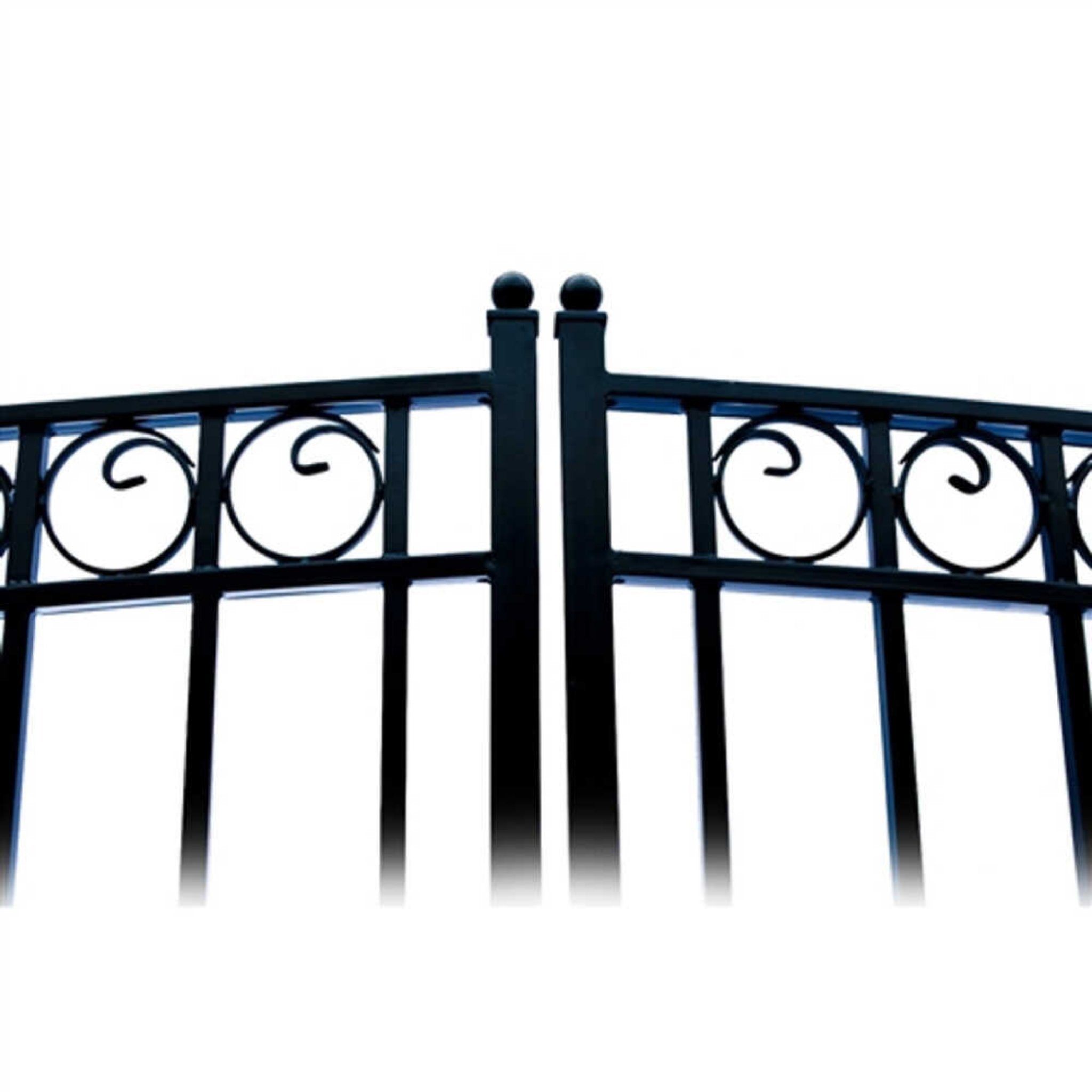[12-18FT] Heavy-Duty Paris-Style Steel Premium Dual-Swing Driveway Gate (SAK97031) – SAKSBY WHOLESALE, view 14
