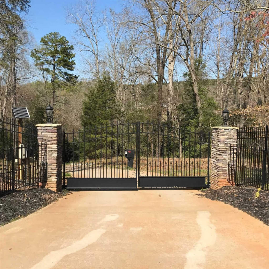 [12-18FT] Heavy-Duty Venice-Style Steel Dual-Swing Driveway Gate (SAK68025) – SAKSBY WHOLESALE, view 11