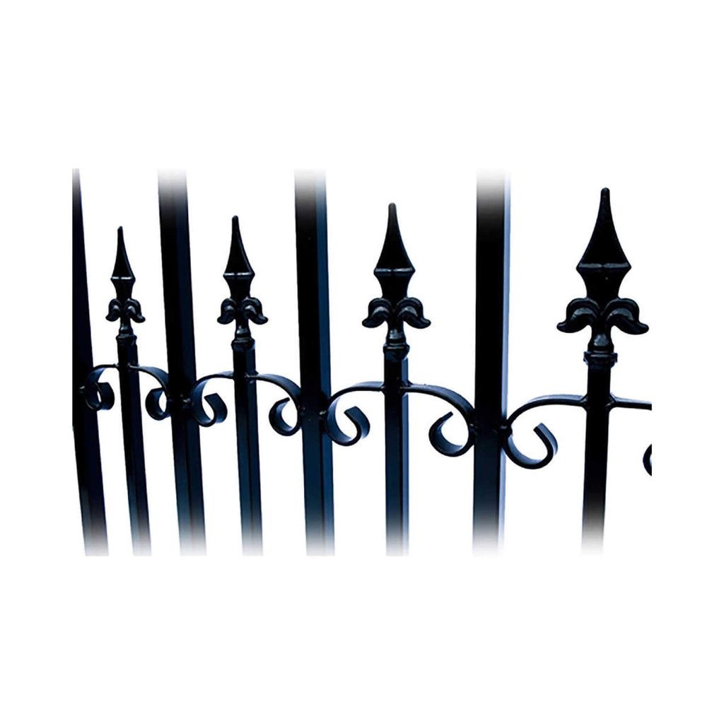 [12-18FT] Heavy-Duty Venice-Style Steel Dual-Swing Driveway Gate (SAK68025) – SAKSBY WHOLESALE, view 4