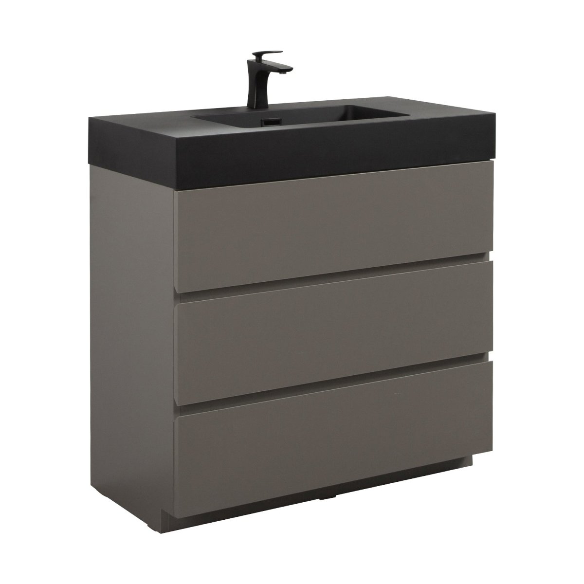 Nuvia 36-Inch Premium Modern Freestanding One-Piece Bathroom Vanity Set Without Drain And Faucet (SAK71364) – SAKSBY WHOLESAL