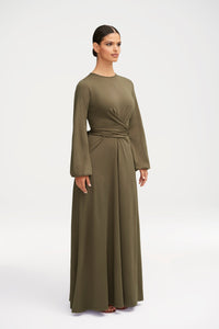 Alice Jersey Tie Waist Maxi Dress - Sage Clothing Veiled 