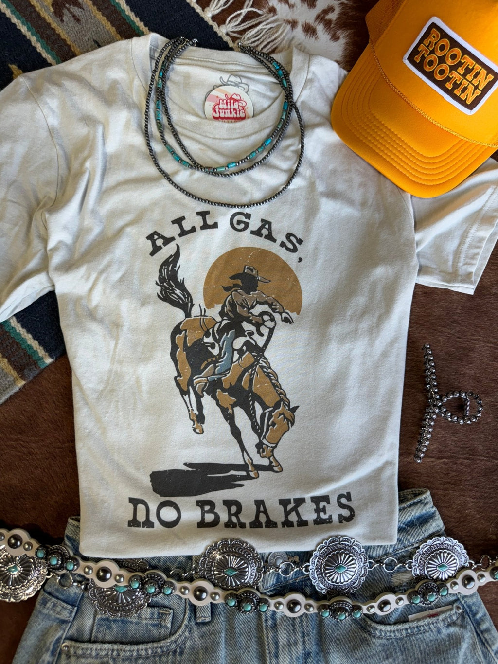 Wild Junkie All Gas No Brakes Graphic Tee — main product shot