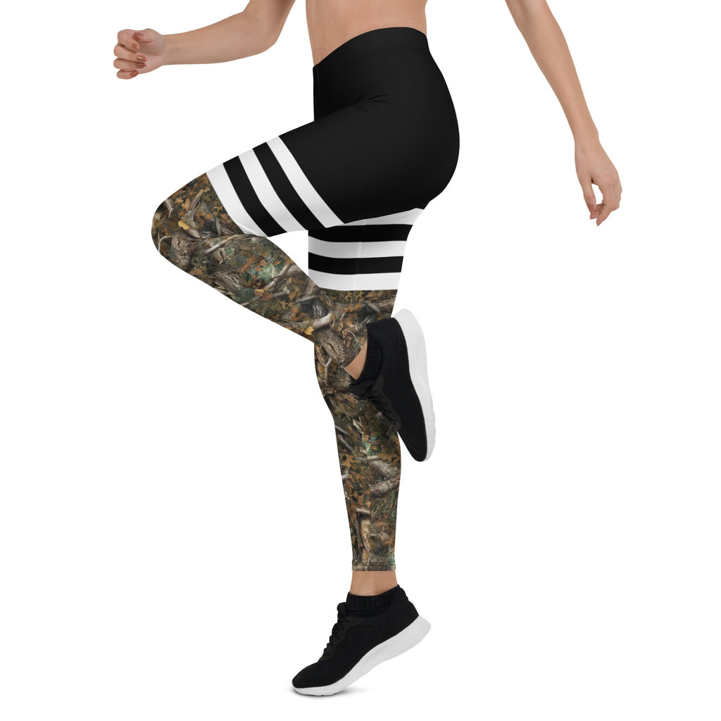 Luckless Outfitters HD Camo Sporty High Waist Leggings — detail close-up