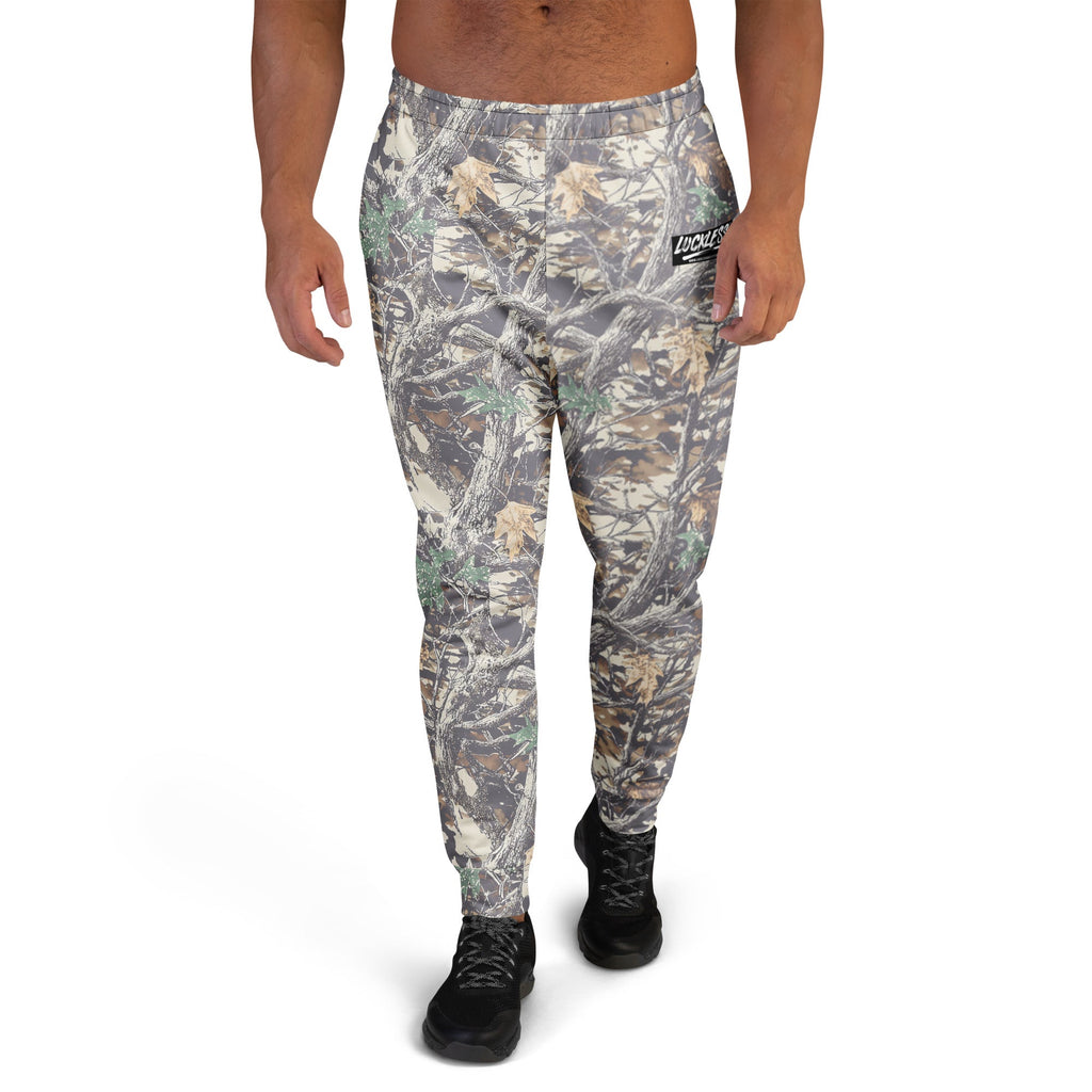 Luckless Outfitters Faded Camo Jogger Sweatpants — side view