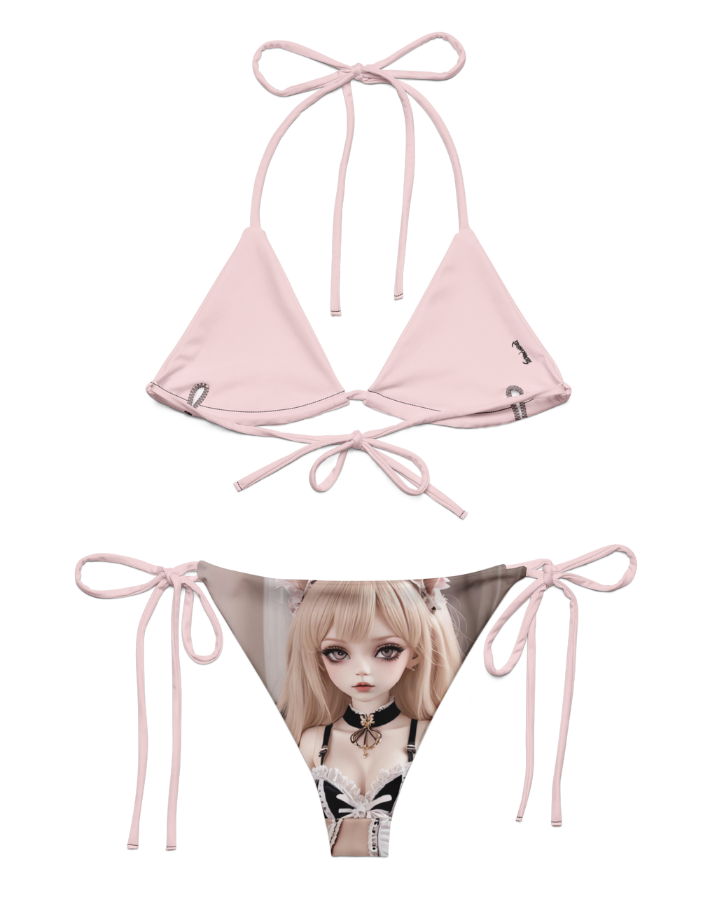 Cats n Scribbles Digital Doll Bikini — back view