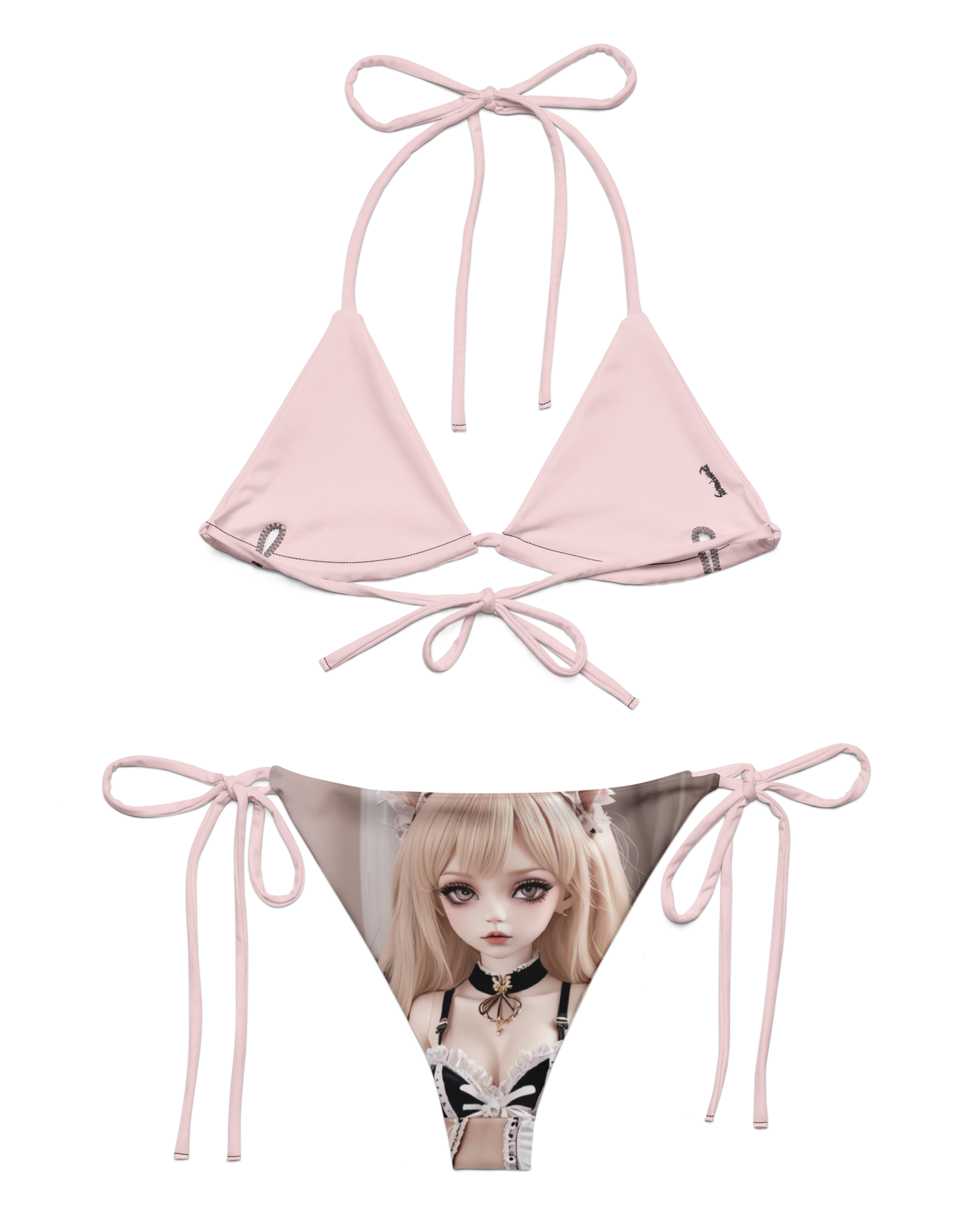 Cats n Scribbles Digital Doll Bikini — back view