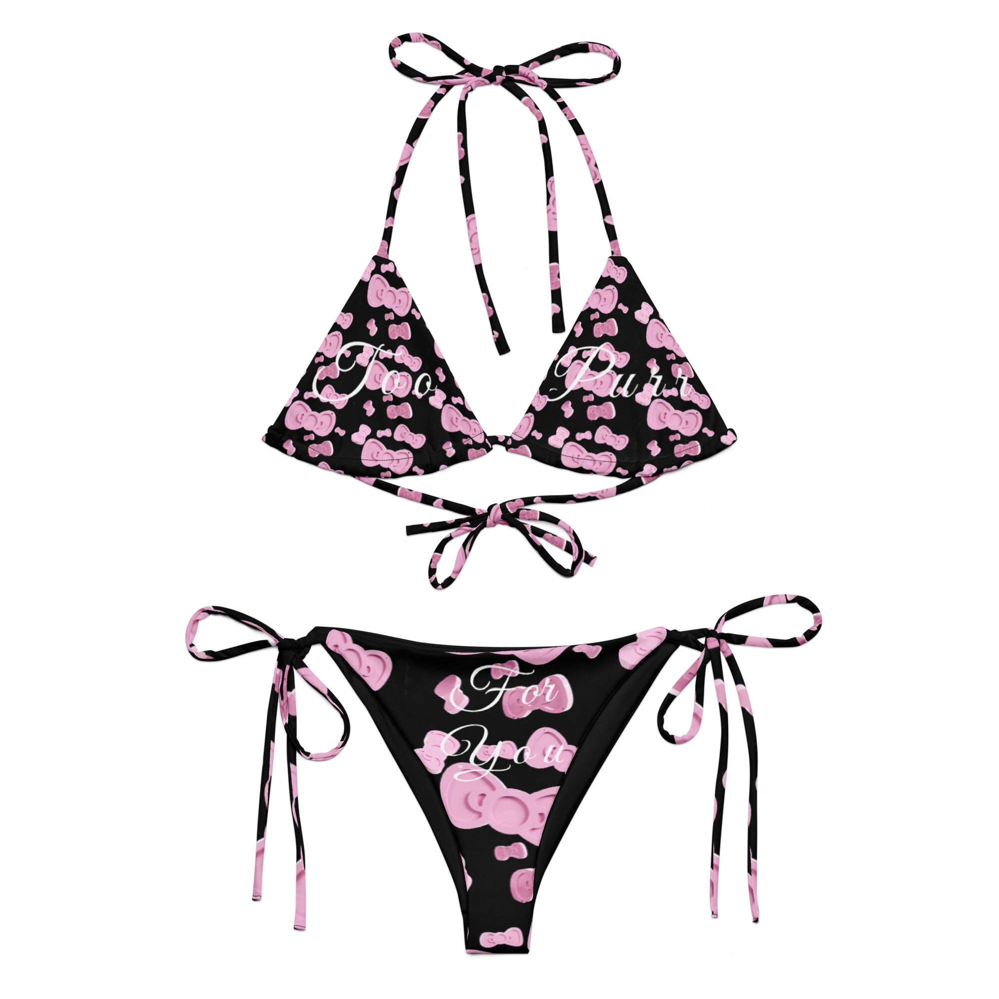 Cats n Scribbles Too Purr Bikini — in-use photo