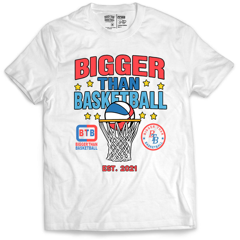 Bigger Than Basketball All-Star - T-Shirt - White — main product shot