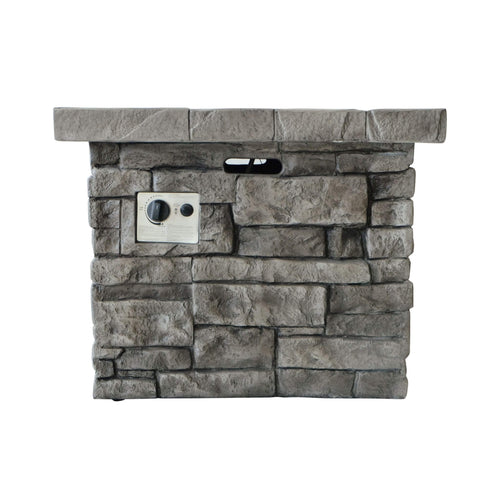 Alora 30-Inch Modern Outdoor 40K BTU Steel Frame Propane Fire Table With Lava Rocks (SAK12756) – SAKSBY WHOLESALE