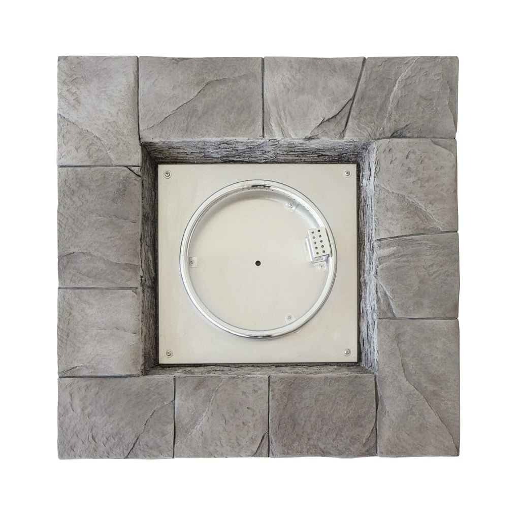 Alora 30-Inch Modern Outdoor 40K BTU Steel Frame Propane Fire Table With Lava Rocks (SAK12756) – SAKSBY WHOLESALE, view 8
