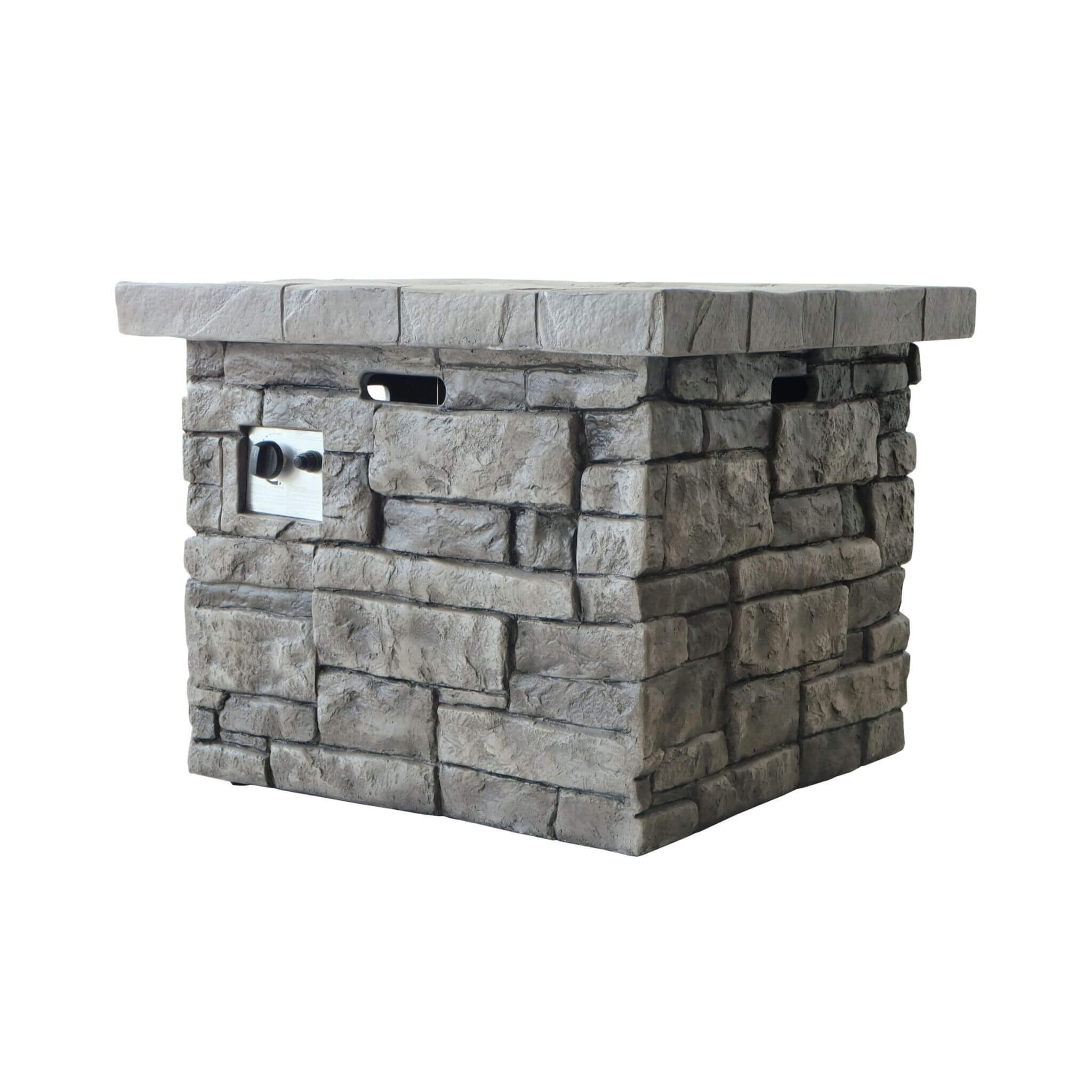 Alora 30-Inch Modern Outdoor 40K BTU Steel Frame Propane Fire Table With Lava Rocks (SAK12756) – SAKSBY WHOLESALE, view 4