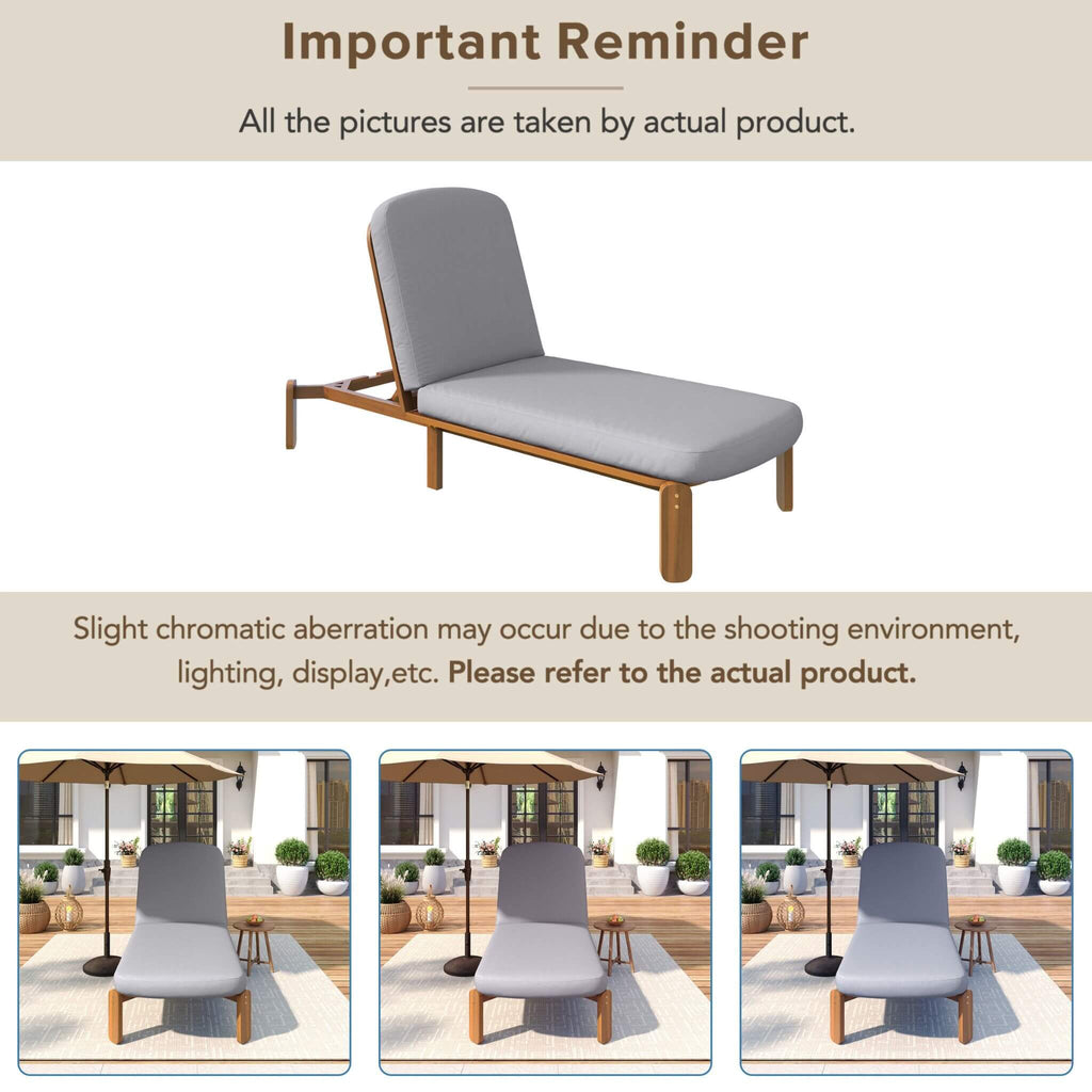 Alora Adjustable Outdoor Chaise Lounge With Reclining Backrest (SAK04689) – SAKSBY WHOLESALE, view 7
