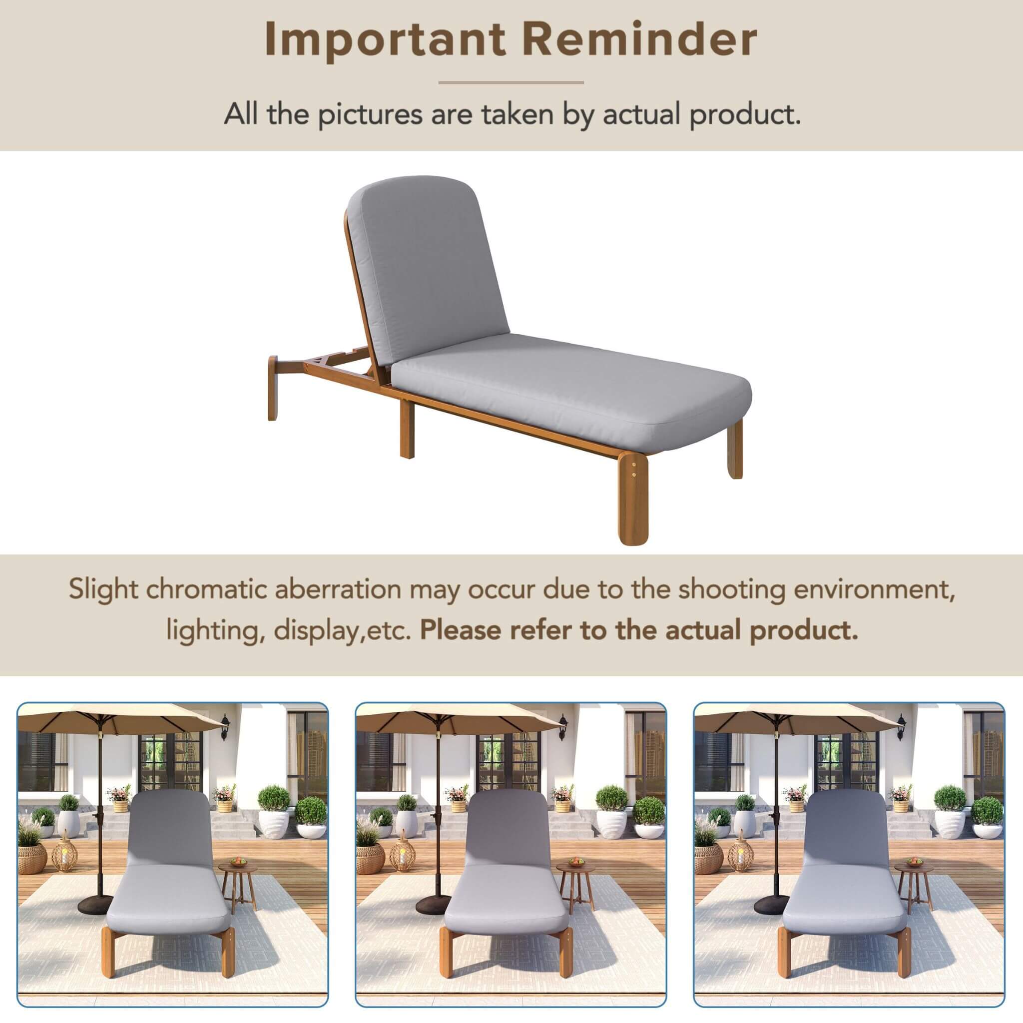 Alora Adjustable Outdoor Chaise Lounge With Reclining Backrest (SAK04689) – SAKSBY WHOLESALE, view 7